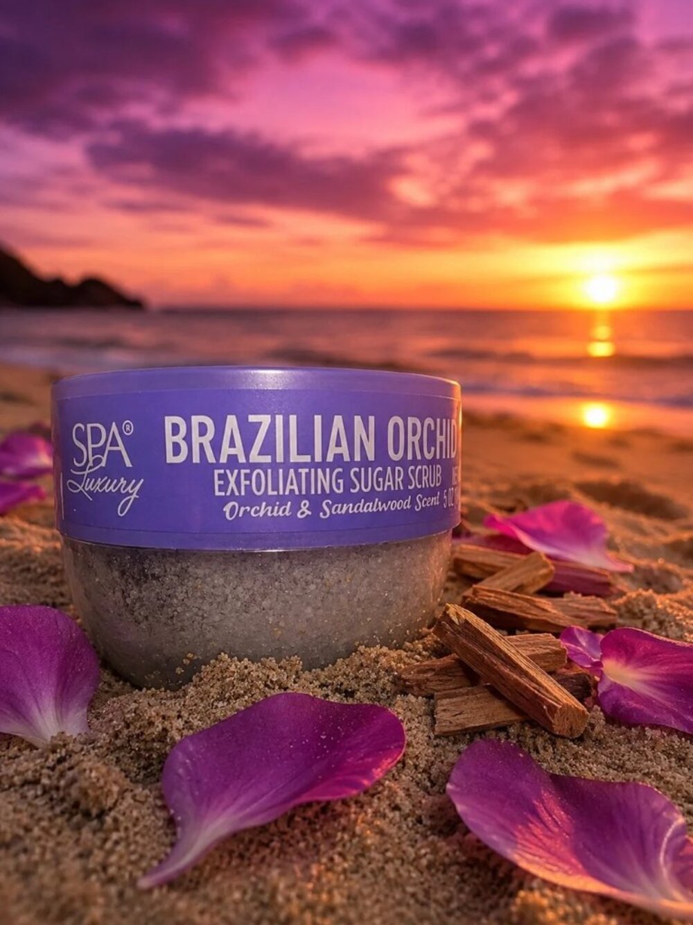 SPA Luxury Brazilian Orchid Exfoliating Sugar Scrub 141g - Pack of 1